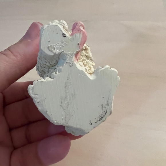 Vintage 1992 Enesco White Poodle Resin Figurine with Pink Bow - Picture 5 of 8